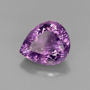 9,17 ctw natürlicher Violet Amethyst, Birnenform, VVS