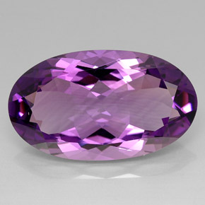 33,67 ctw natürlicher violetter Amethyst, Oval Schliff, VVS