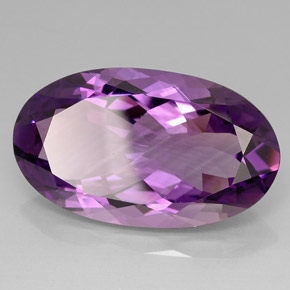 33,67 ctw natürlicher violetter Amethyst, Oval Schliff, VVS