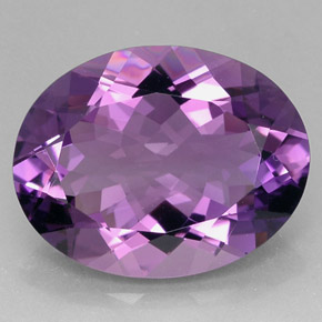 28,36 ctw natürlicher violetter Amethyst, Oval Schliff, IF
