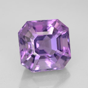 5,77 ctw natürlicher violetter Amethyst, Smaragdschliff, VVS