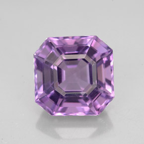 4,24 ctw natürlicher violetter Amethyst, Smaragdschliff, VVS