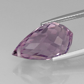 11,27 ctw natürlicher violetter Amethyst, Briolette, VVS