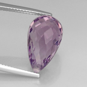 8,49 ctw natürlicher violetter Amethyst, Briolette, VVS