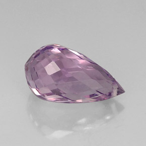 8,49 ctw natürlicher violetter Amethyst, Briolette, VVS