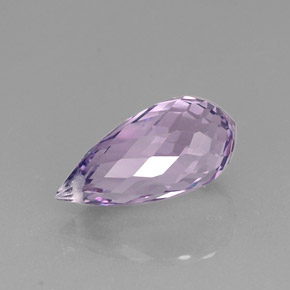 8,21 ctw natürlicher violetter Amethyst, Briolette, VVS