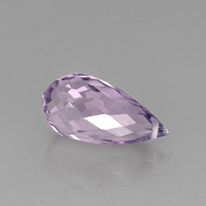 8,21 ctw natürlicher violetter Amethyst, Briolette, VVS