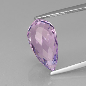 8,07 ctw natürlicher violetter Amethyst, Briolette, VVS
