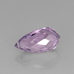 8,07 ctw natürlicher violetter Amethyst, Briolette, VVS
