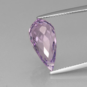 6,14 ctw natürlicher violetter Amethyst, Briolette, VVS