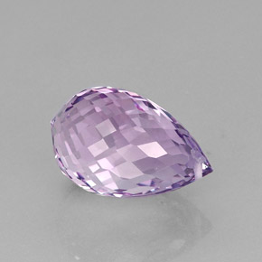 12,67 ctw natürlicher violetter Amethyst, Briolette, VVS