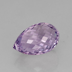 15,48 ctw natürlicher violetter Amethyst, Briolette, VVS