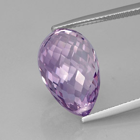 15,48 ctw natürlicher violetter Amethyst, Briolette, VVS