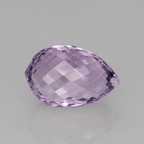 15,48 ctw natürlicher violetter Amethyst, Briolette, VVS