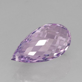 12,56 ctw natürlicher violetter Amethyst, Briolette, VVS