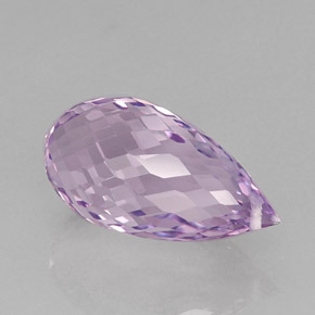 12,56 ctw natürlicher violetter Amethyst, Briolette, VVS