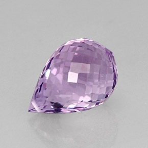 12,84 ctw natürlicher violetter Amethyst, Briolette, VVS
