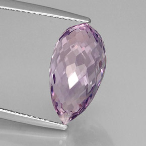 7,31 ctw natürlicher violetter Amethyst, Briolette, VVS