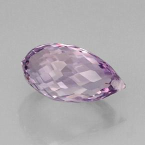 7,31 ctw natürlicher violetter Amethyst, Briolette, VVS