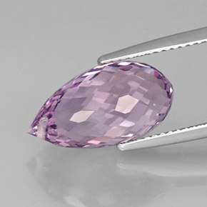 7,31 ctw natürlicher violetter Amethyst, Briolette, VVS