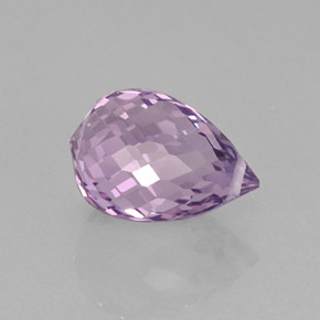 6,16 ctw natürlicher violetter Amethyst, Briolette, VVS