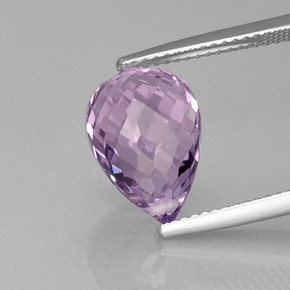 6,16 ctw natürlicher violetter Amethyst, Briolette, VVS