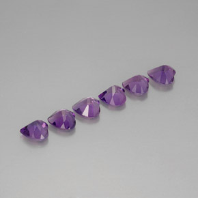 ct natürliche violetter Amethyst-Edelsteine, Herzform, VVS-VS