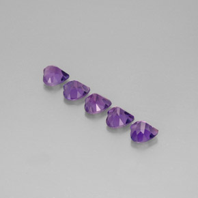  ct natürliche violetter Amethyst-Edelsteine, Herzform, VVS-VS