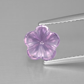 9,17 ctw natürlicher Violet Amethyst, Blumen-Schliff, Transparent