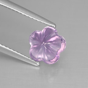 9,17 ctw natürlicher Violet Amethyst, Blumen-Schliff, Transparent