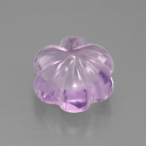 3,04 ctw natürlicher violetter Amethyst, Blumenschliff, Transparent