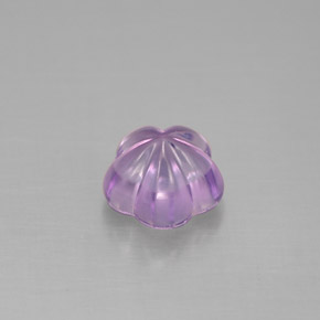 1,54 ctw natürlicher violetter Amethyst, Blumenschliff, Transparent
