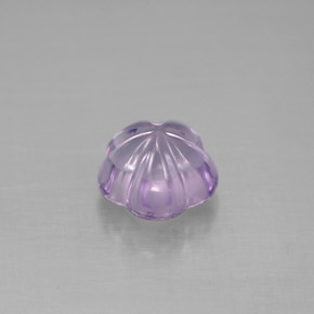 1,53 ctw natürlicher violetter Amethyst, Blumenschliff, Transparent