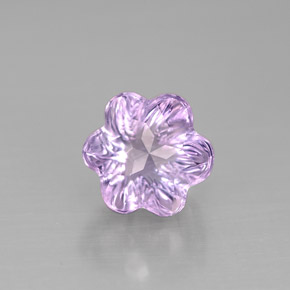 1,63 ctw natürlicher violetter Amethyst, Blumenschliff, Transparent