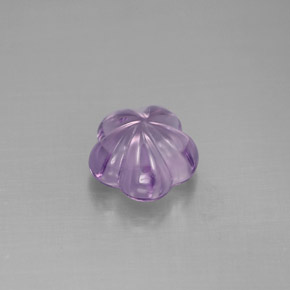 1,93 ctw natürlicher violetter Amethyst, Blumenschliff, Transparent