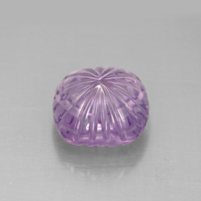 4,20 ctw natürlicher violetter Amethyst, Blumenschliff, Transparent