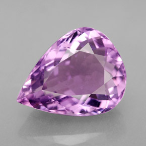 7,05 ctw natürlicher violetter Amethyst, Birnenform, VVS