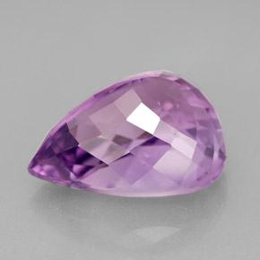 7,05 ctw natürlicher violetter Amethyst, Birnenform, VVS
