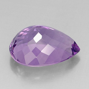 14,77 ctw natürlicher Violett Amethyst, Birnenform, IF