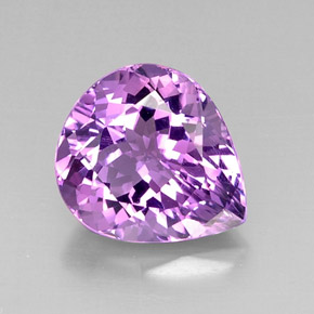 7,03 ctw natürlicher violetter Amethyst, Birnenform, VVS