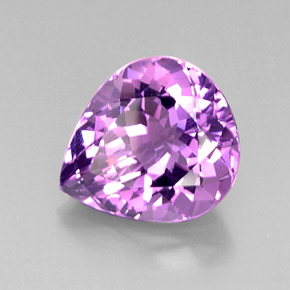 7,03 ctw natürlicher violetter Amethyst, Birnenform, VVS