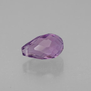 1,36 ctw natürlicher violetter Amethyst, Briolette, VVS-VS