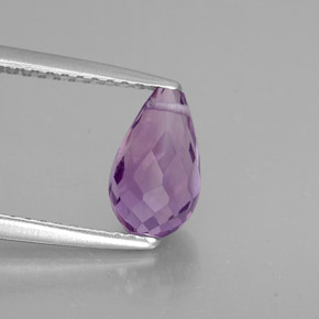 1,36 ctw natürlicher violetter Amethyst, Briolette, VVS-VS