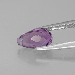 1,36 ctw natürlicher violetter Amethyst, Briolette, VVS-VS