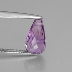 1,38 ctw natürlicher violetter Amethyst, Briolette, VVS-VS