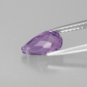 1,26 ctw natürlicher violetter Amethyst, Briolette, VVS-VS