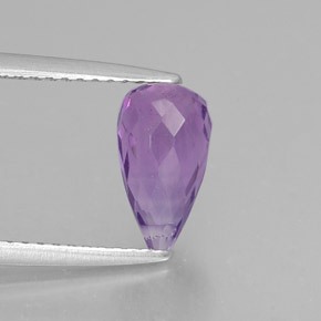 1,54 ctw natürlicher violetter Amethyst, Briolette, VS