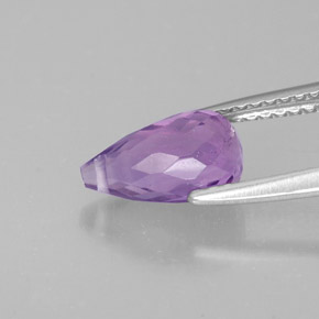 1,54 ctw natürlicher violetter Amethyst, Briolette, VS