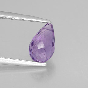1,25 ctw natürlicher violetter Amethyst, Briolette, VS