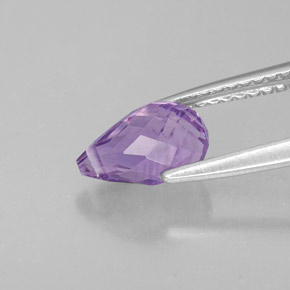 1,25 ctw natürlicher violetter Amethyst, Briolette, VS